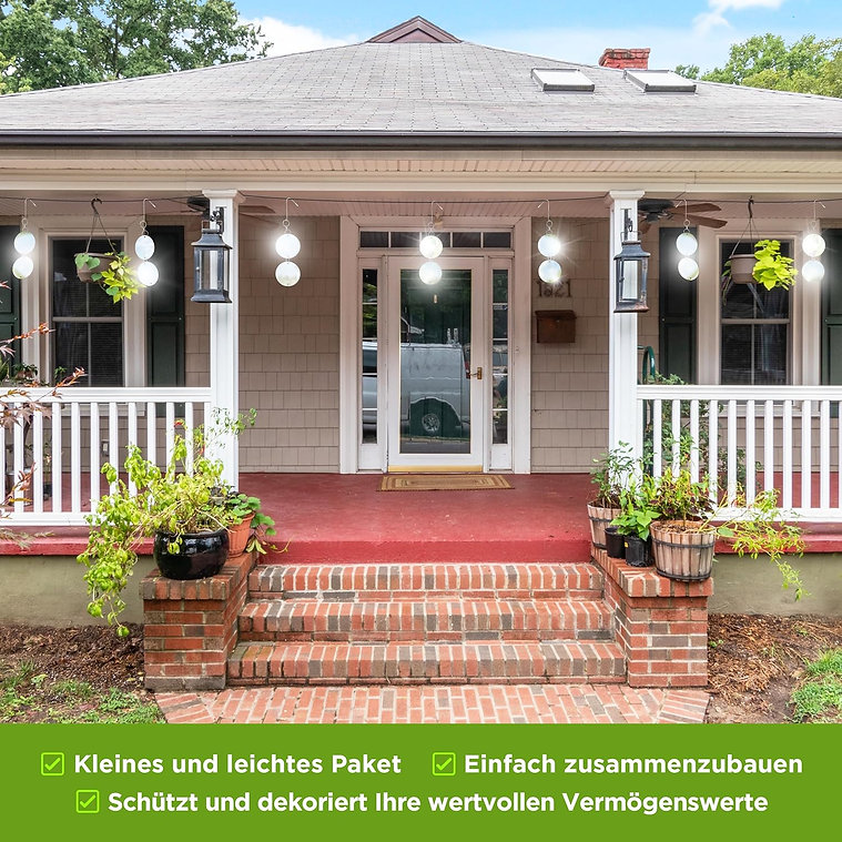 Odpudzovač vtákov - obojstranné zrkadlové kotúče - kruh, 8x2ks – Obrázok 6